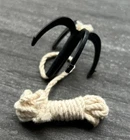 G.I. Joe 12” Doll Or Mego Grappling Hook w/ Rope String Original Vintage Part