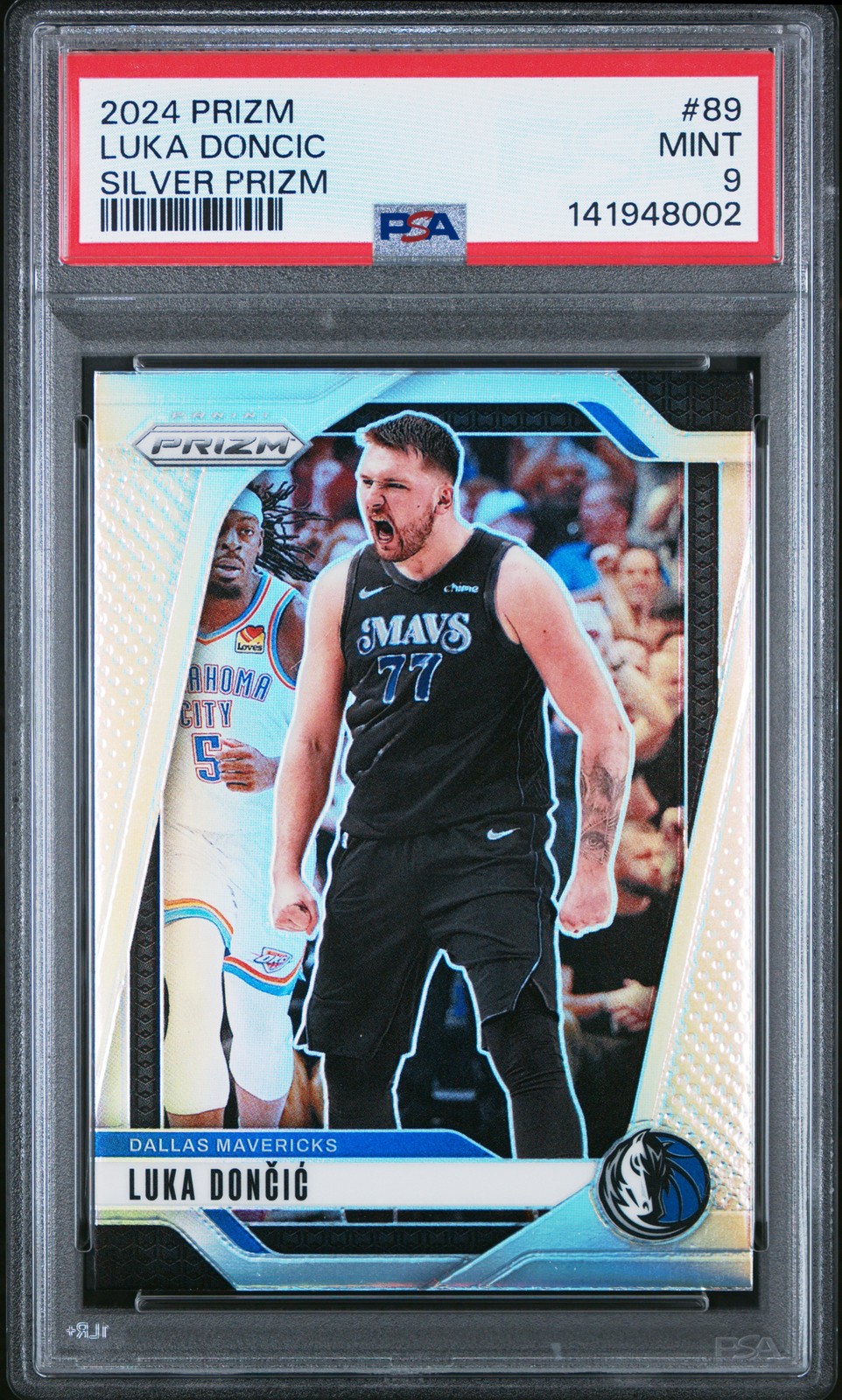 2024 PANINI PRIZM SILVER PRIZM #89 LUKA DONCIC PSA 9