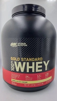 Optimum Nutrition Gold Standard 100% Whey Vanilla Ice Cream Protein, 1.62kg