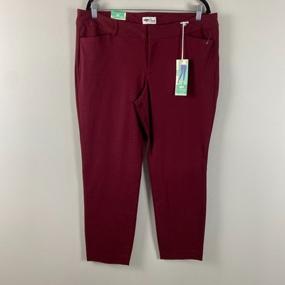 Old Navy Mid Rise Pixie Skinny Ankle Pants Size 16 Wine Red