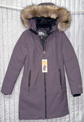 NWT Eddie Bauer Superior Down Parka Weatheredge Arctic Jacket Fur Hood X-Small