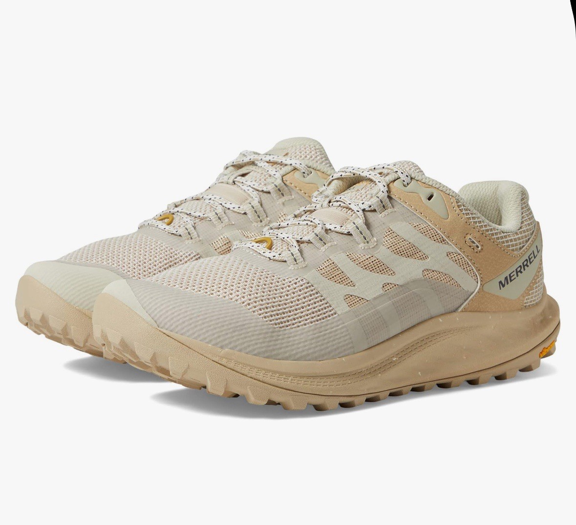 Scarpe da trekking trail running Merrell donna taglia 8 5 Antora 3 kaki beige J500448
