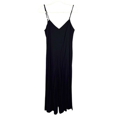 HANNAH LAVERY Lake Jumpsuit Black Flowy US Size 4 Neutral Minimalist Wide Leg