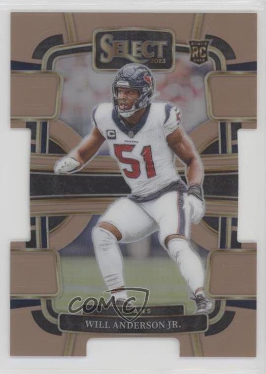 2023 Panini Select Concourse Copper Prizm Die-Cut /299 Will Anderson Jr #40 7sd