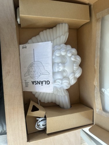 Rare Glansa Ikea 2006 Vintage Cherub Angel Blow Mold Light Boxed Christmas Range - Picture 15 of 20