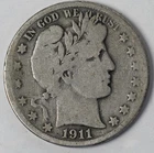 1911 S Barber .50 Half Dollar You Grade