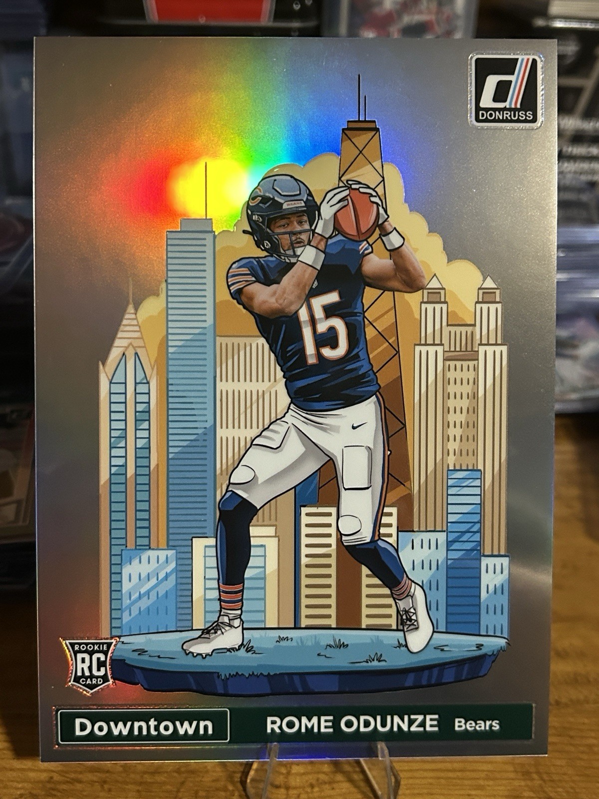 2024 Panini Donruss - Downtown! Rome Odunze #15 Oversized (RC)