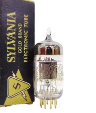 Clean, Strong & Closely Balanced Sylvania GB-6201/12AT7 Gold Pin Vacuum Tube