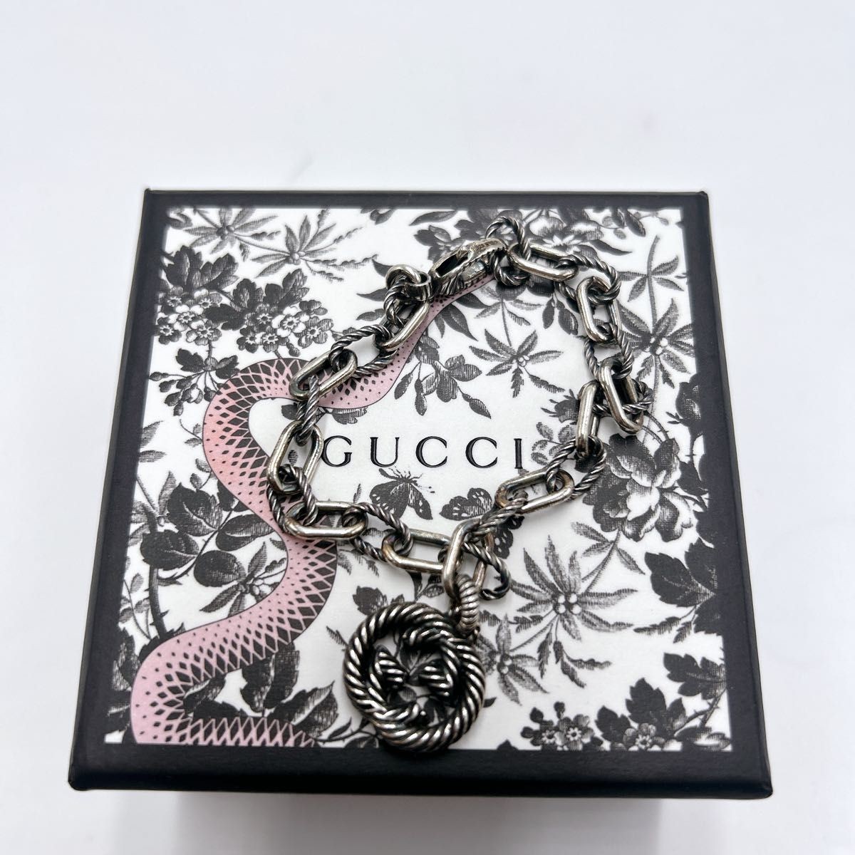 Gucci Interlocking Bracelet Arabesque Ag925 Silve… - image 2