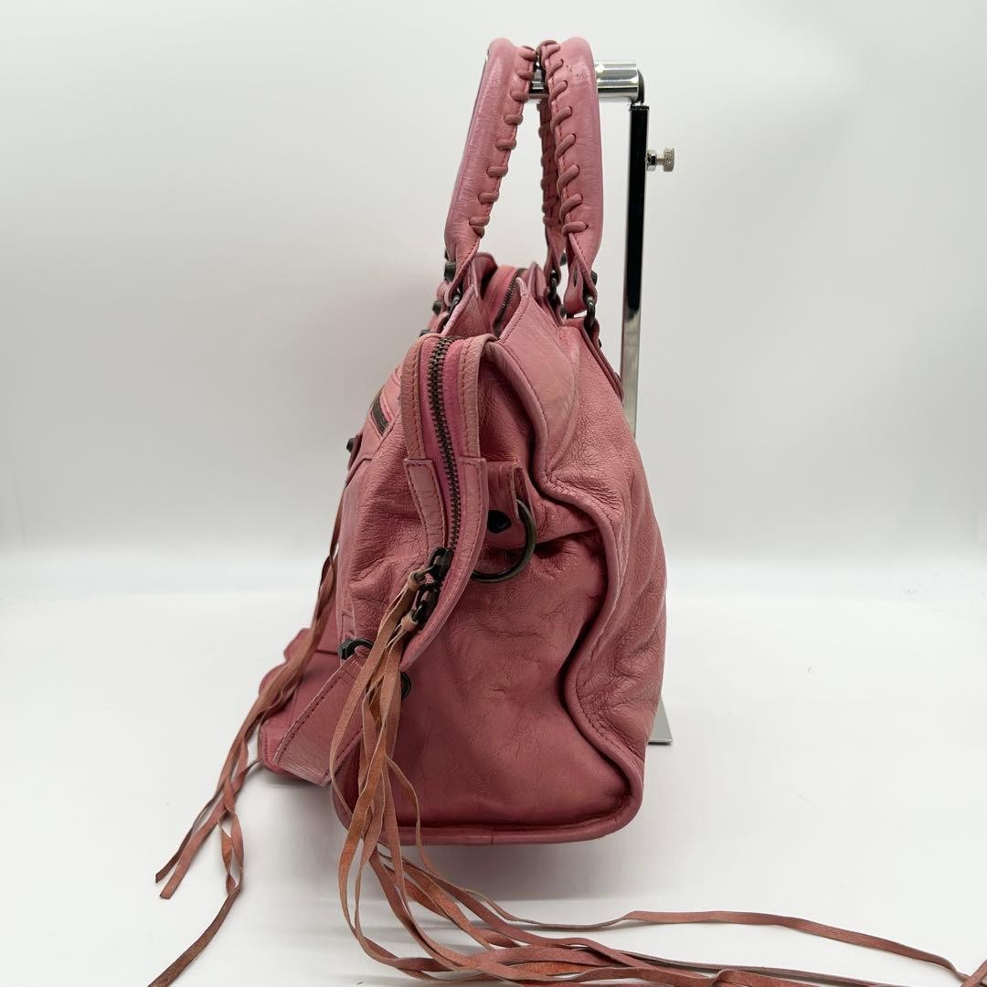 バッグ BALENCIAGA The City 115748 Bag Pink BALENCIAGA City 2Way Handbag Shoulder Bag Pink Leather 115748