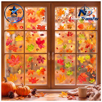 Herbstdeko Fensterbilder 6 StüCk Selbstklebend AhornbläTter FüR Erntedankfest