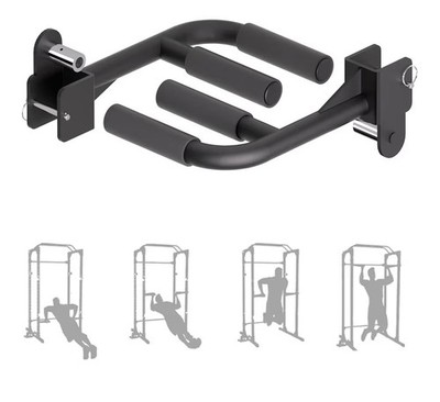 Multi-Grip Dip Bars for Power Cage 2''x2'' | Fits 5/8'' or 1'' Holes | Max 600lbs