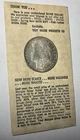 TIDY HOUSE CARD WITH A CH BU ++1885 O MORGAN -TONED ON THE OBVERSE AND THE REV.