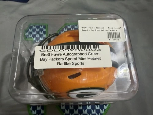 Brett Favre Autographed Green Bay Packers Mini Helmet Radtke Sports