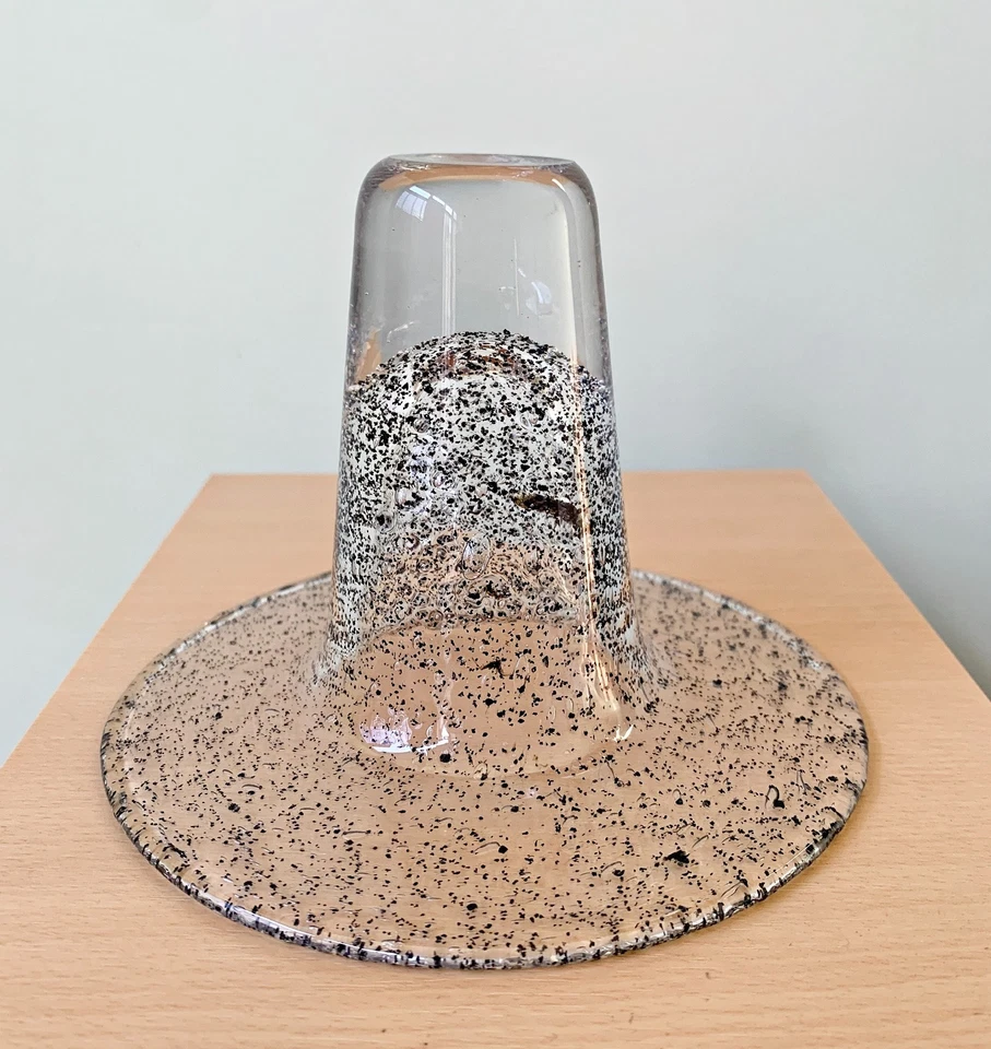 UNUSUAL Bengt Orup for Hyllinge Cinder / Stromboli vase c1964 - not Johansfors - Image 3 of 4