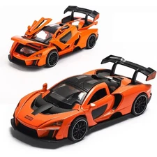 1:32 Scale Diecast McLaren Senna Sports Alloy Car Model Toy Pull Back Supercar