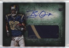 2012 Topps Inception Rookie Green /50 Brian Quick #AJP-BQ Jumbo Patch Auto 02wb