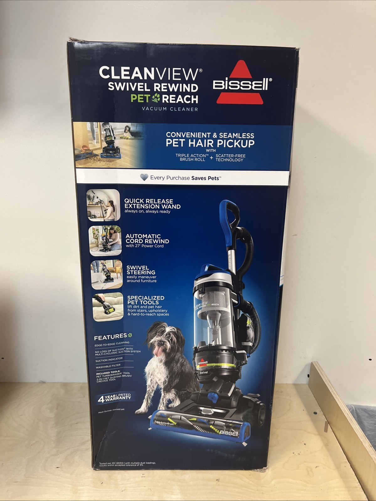 New BISSELL CleanView Swivel Rewind Pet Reach - 3197: Bagless Upright Vacuum