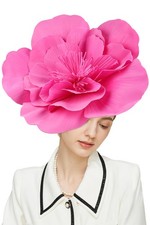 Flower Fascinator Hat with Headband for Women's Tea Party Wedding Cocktail