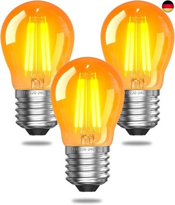 E27 LED Warmweiss 2,5W,Vintage Glühbirne E27 Warmweiß G45 Ersatz für 25Watt Gl