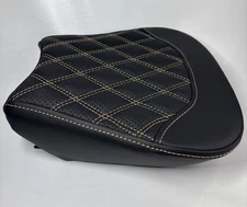 Aftermarket Black Diamond Stitch Solo Motorcycle Seat BB-HZ-01 Open Box thumbnail 3