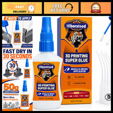 3D Printing Glue 50g - Super Adhesive for PLA, ABS, PETG, TPU - Strong Bonding A