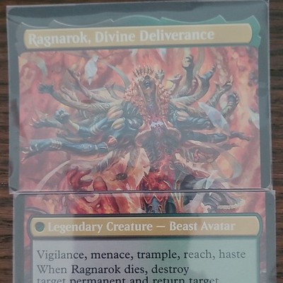 Ragnarok, Divine Deliverance + Vanille + Fang MTG Final Fantasy 2-Card Lot