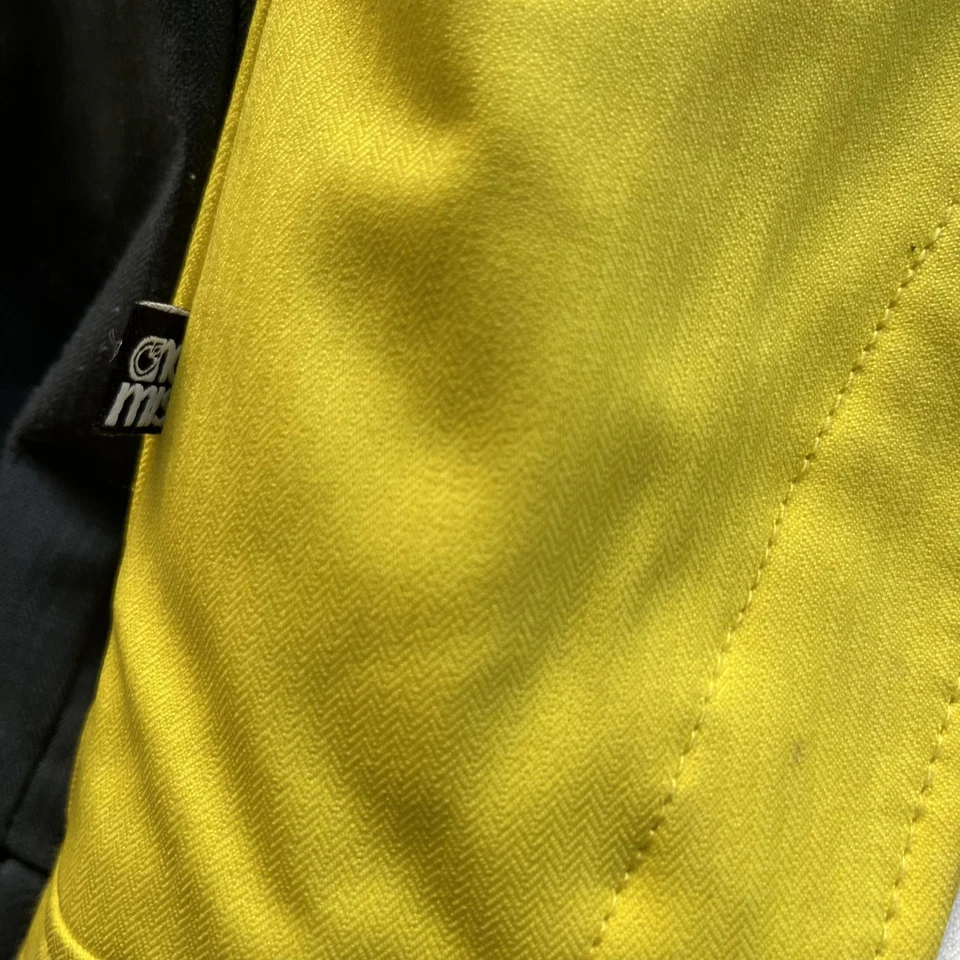 Jaqueta Nomis Masculina Média Amarela Cinza Branca Com Capuz Snowboard Esqui Colorblock - Imagem 4 de 4