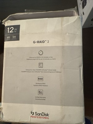 12 TB G-RAID Thunderbolt 3 G-Technology