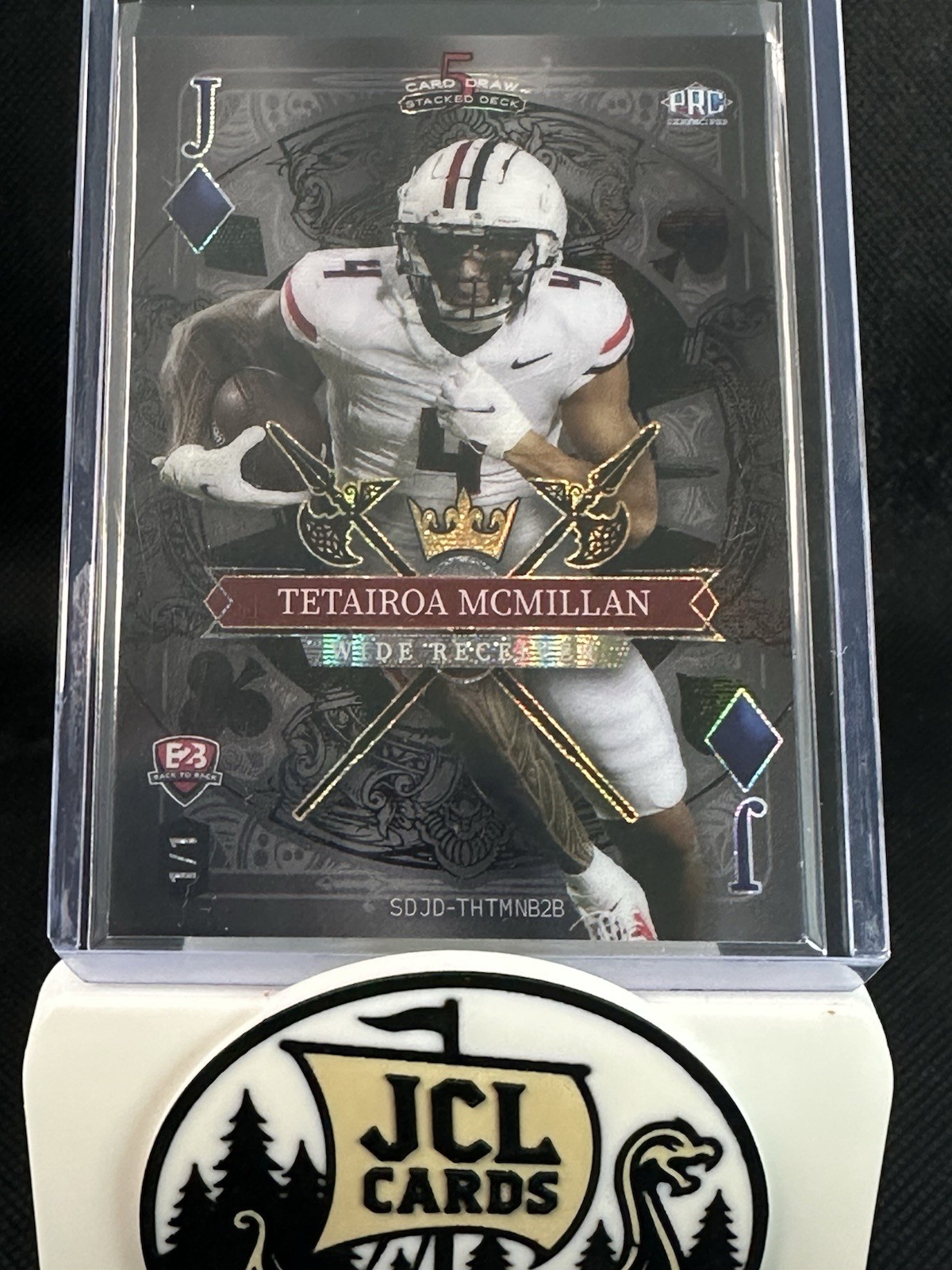 2024 Wild Card Stacked Deck - Travis Hunter, Tetairoa McMillan Back 2 Back 1/1