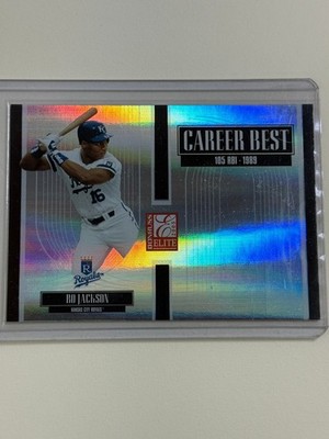 Bo Jackson Kansas City Royals 2005 Elite Career Best #'d 367/1500 CB-6