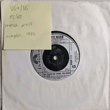 Marti Webb Tell Me On A Sunday Vinyl Record 7" VG+/VG POSP111 1980