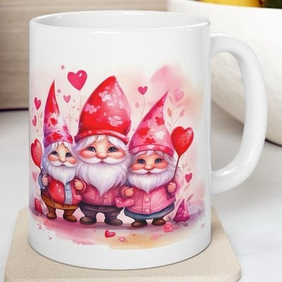 Valentine Gnome Gonk Tasse Perfekt 11oz Kaffeebecher Geschenke Süß Lustig