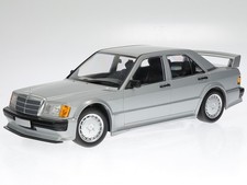 Mercedes W201 190E 2.5-16 EVO 1 silver diecast modelcar Minichamps 1:18