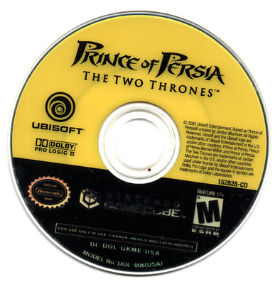 Prince of Persia The Two Thrones Nintendo GameCube 2005 Disc Only Tested Working