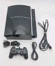 Sony Playstation 3 40gb PS3 Model CECHH01 Console System Bundle Won't Read Disks
