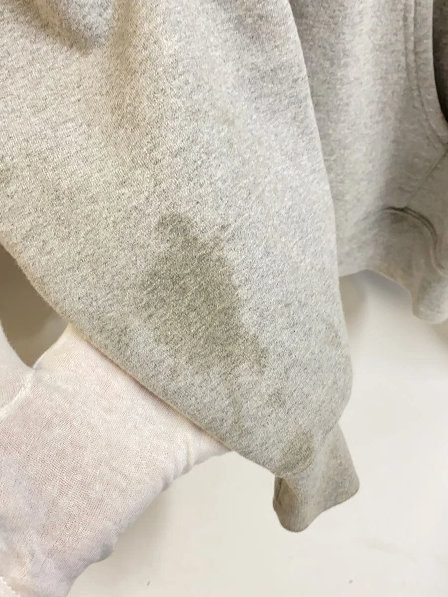 Felpa Supreme con cappuccio L cotone grigio usata