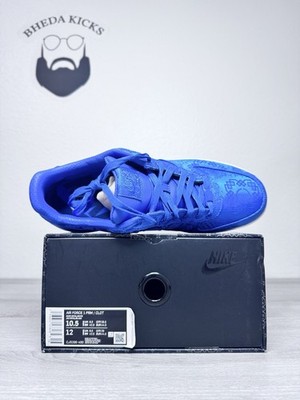 Size 10.5 - CLOT x Nike Air Force 1 PRM Royal Blue Silk CJ5290-400