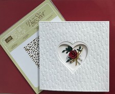 Stampin Up Sweetheart Textured Impressions Embossing Folder RETIRED NEW