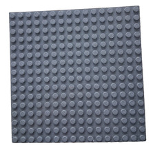 LEGO Standard 16x16 Baseplate-Dark Grey, Sturdy 16 Studs by 16 Studs, Ships Free
