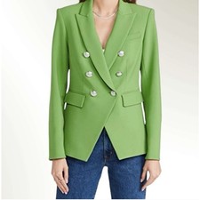 Veronica Beard Green Miller Dickey Jacket Blazer Size 4 womens