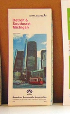 1988 AAA Street Map of Detroit and Southeastern Michigan
