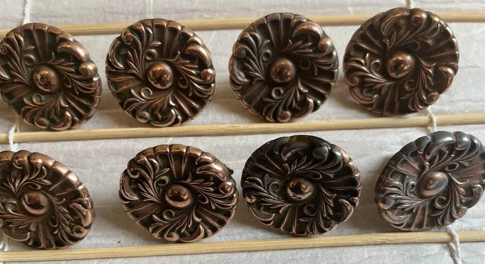 Vintage Copper  Year-1902**Rosette Cabinet Knobs Made in Japan #250 *Set Of 23 - Image 4 of 4