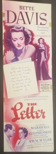 THE LETTER (1940) Bette Davis Herbert Marshall Original Movie Herald