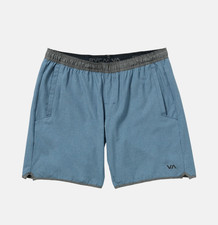  70 RVCA Men's Yogger Stretch Contrast 17 Shorts 8" -Vintage Navy-Medium-New Tag