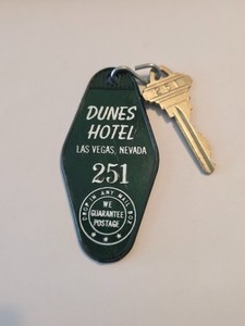 Dunes Hotel Casino Las Vegas Key W/ Fob Vintage Matching FREE SHIPPING