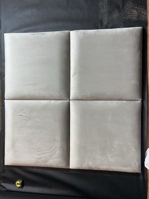 1* Maßgefertigte gepolsterte 3D Wandplatte, 60cm*60cm Kopfteil. Farbwahl