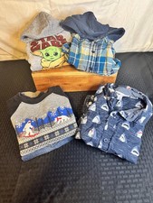 Boys Size 5T Gray Star Wars Hoodie  Joggers Set with Casual Shirts  Pants