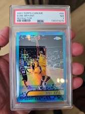 KOBE BRYANT TOPPS CHROME REFRACTOR #50 LAKERS 2001-2002 🔥 PSA