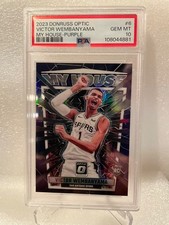 2023-24 Donruss Optic My House Purple #6 Victor Wembanyama PSA 10 Rookie RC